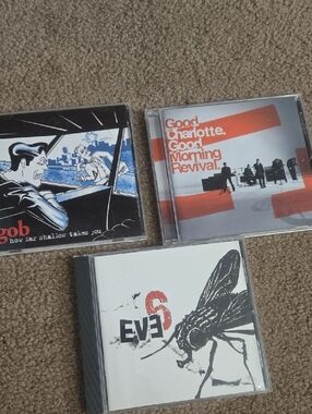 3 CD Lot – Good Charlotte, Eve 6, and Gob CDs